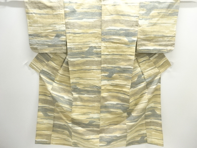 JAPANESE KIMONO / HITOE / TSUMUGI / WOVEN ABSTRACT